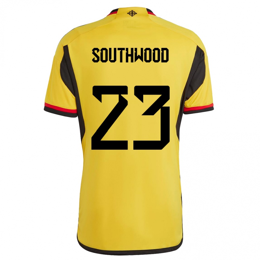 Kinder Fußball Nordirland Luke Southwood #23 Weiß Auswärtstrikot Trikot 24-26 T-Shirt Luxemburg