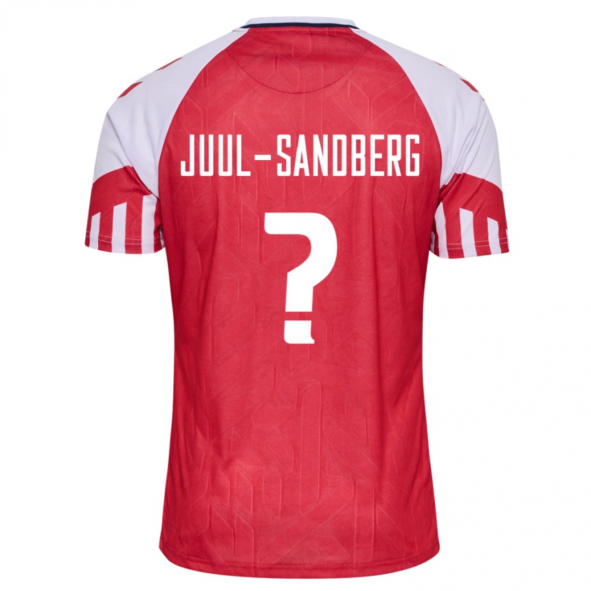 Herren Fußball Dänische Nikolaj Juul-Sandberg #0 Rot Heimtrikot Trikot 24-26 T-Shirt Luxemburg