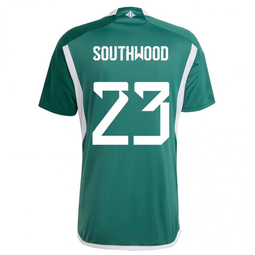 Herren Fußball Nordirland Luke Southwood #23 Grün Heimtrikot Trikot 24-26 T-Shirt Luxemburg