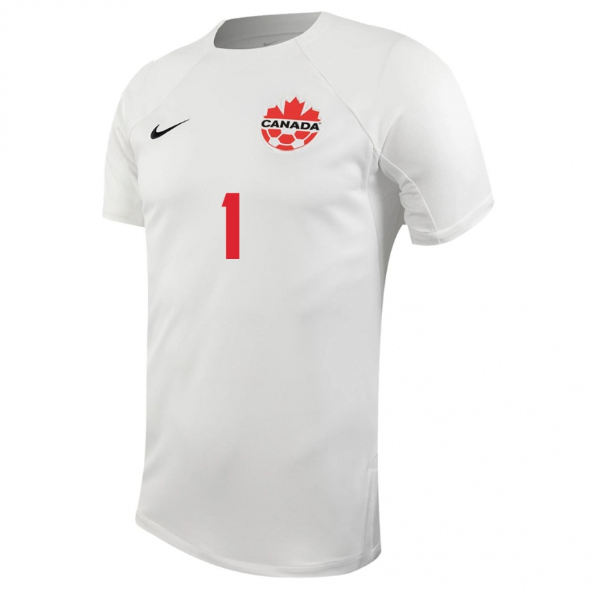 Herren Fußball Kanadische Ben Alexander #1 Weiß Auswärtstrikot Trikot 24-26 T-Shirt Luxemburg