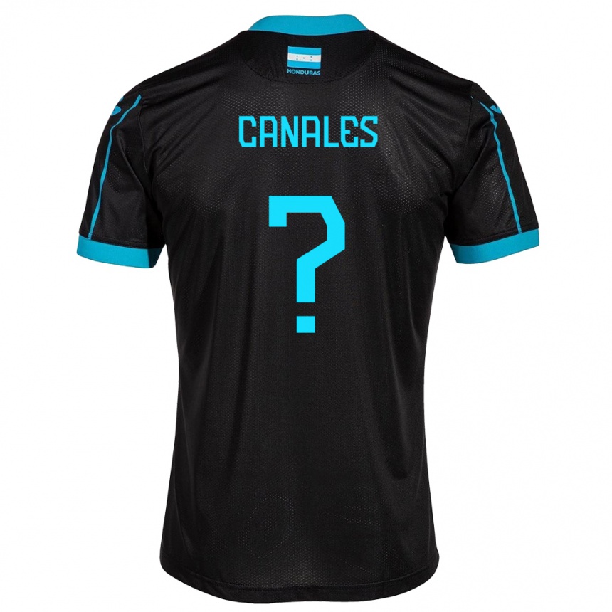 Herren Fußball Honduras Cristian Canales #0 Schwarz Auswärtstrikot Trikot 24-26 T-Shirt Luxemburg
