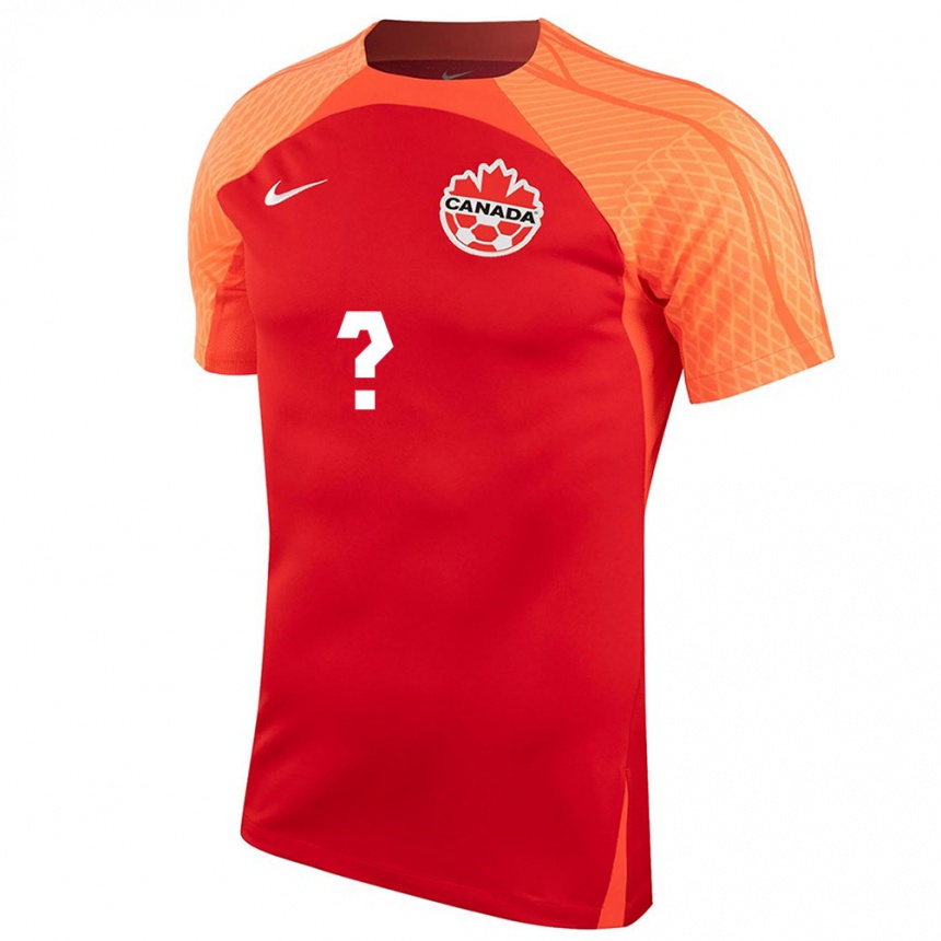Damen Fußball Kanadische Samuel Banfi #0 Orangefarben Heimtrikot Trikot 24-26 T-Shirt Luxemburg