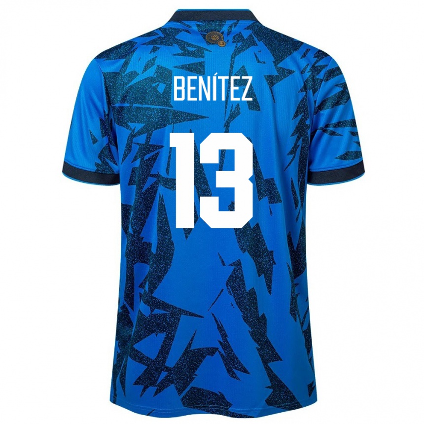 Damen Fußball El Salvador Tereso Benítez #13 Blau Heimtrikot Trikot 24-26 T-Shirt Luxemburg