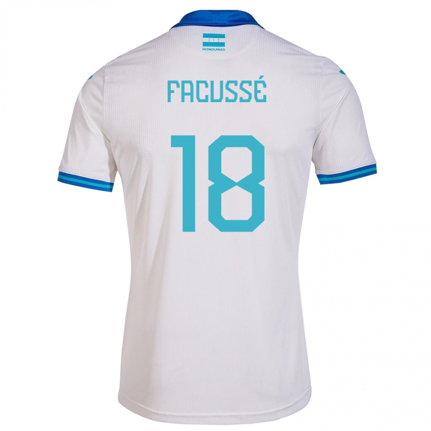 Damen Fußball Honduras Enrique Facussé #18 Weiß Heimtrikot Trikot 24-26 T-Shirt Luxemburg