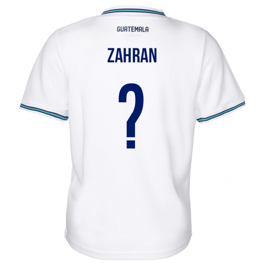 Damen Fußball Guatemala William Zahran #0 Weiß Heimtrikot Trikot 24-26 T-Shirt Luxemburg