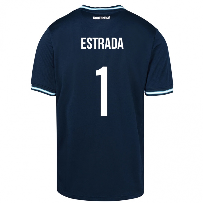 Damen Fußball Guatemala Alexia Estrada #1 Blau Auswärtstrikot Trikot 24-26 T-Shirt Luxemburg