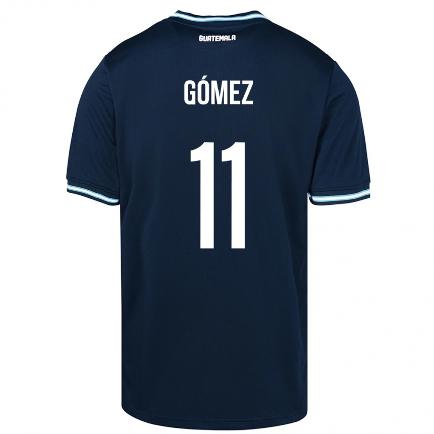 Damen Fußball Guatemala Savianna Gómez #11 Blau Auswärtstrikot Trikot 24-26 T-Shirt Luxemburg