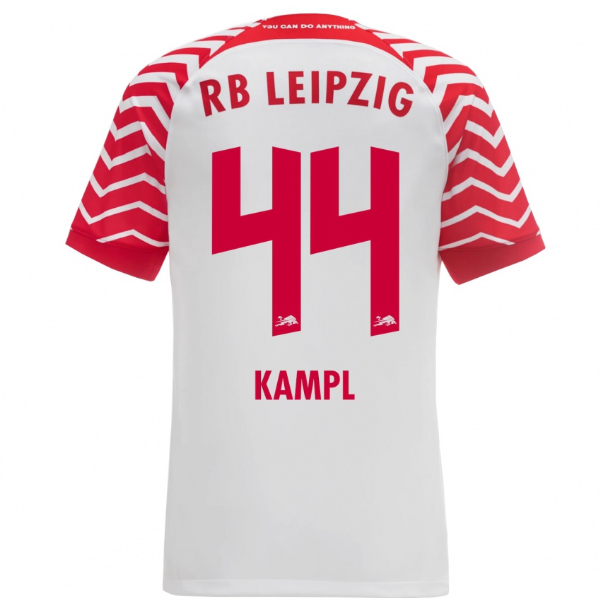 Kinder Fußball Kevin Kampl #44 Weiß Heimtrikot Trikot 2023/24 T-Shirt Luxemburg