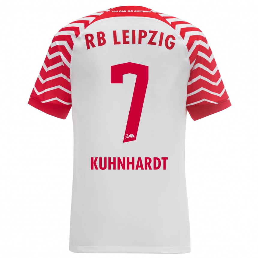 Kinder Fußball Paul Kühnhardt #7 Weiß Heimtrikot Trikot 2023/24 T-Shirt Luxemburg