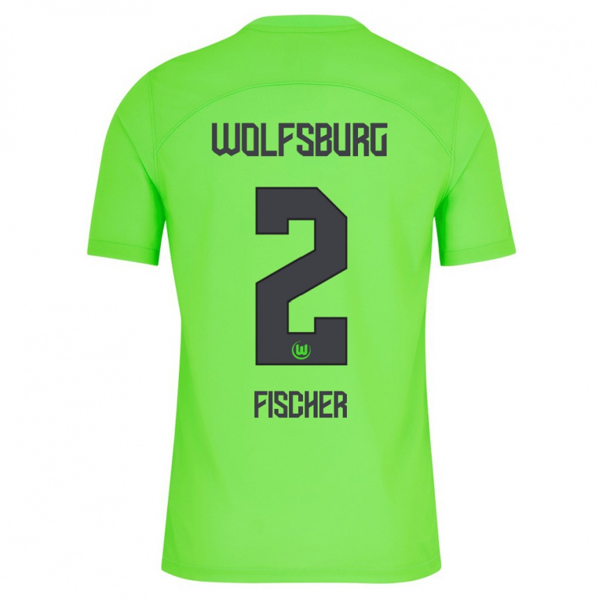 Kinder Fußball Kilian Fischer #2 Grün Heimtrikot Trikot 2023/24 T-Shirt Luxemburg