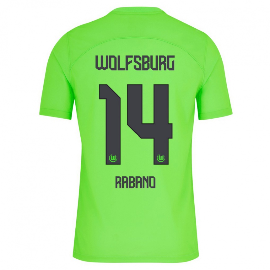 Kinder Fußball Nuria Rabano #14 Grün Heimtrikot Trikot 2023/24 T-Shirt Luxemburg