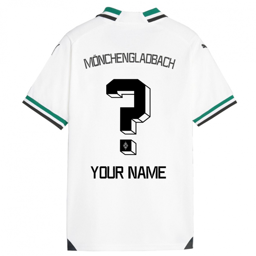 Kinder Fußball Ihren Namen #0 Weiß Grün Heimtrikot Trikot 2023/24 T-Shirt Luxemburg