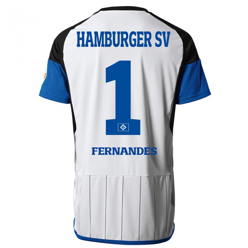 Kinder Fußball Daniel Heuer Fernandes #1 Weiß Heimtrikot Trikot 2023/24 T-Shirt Luxemburg