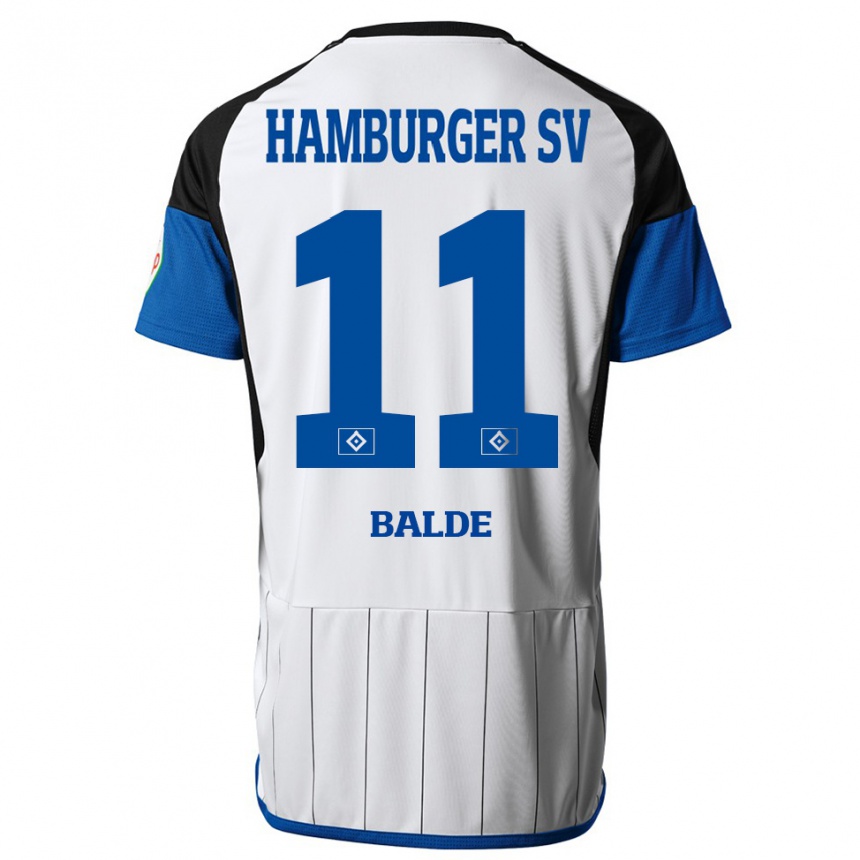 Kinder Fußball Fabio Baldé #11 Weiß Heimtrikot Trikot 2023/24 T-Shirt Luxemburg