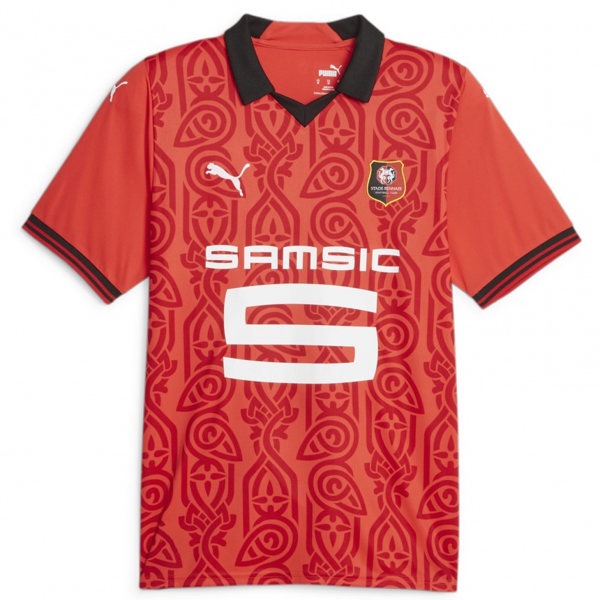 Kinder Fußball Baptiste Santamaria #8 Rot Heimtrikot Trikot 2023/24 T-Shirt Luxemburg