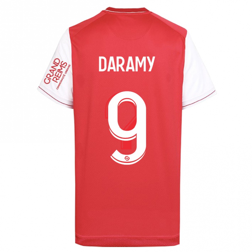 Kinder Fußball Mohamed Daramy #9 Rot Heimtrikot Trikot 2023/24 T-Shirt Luxemburg