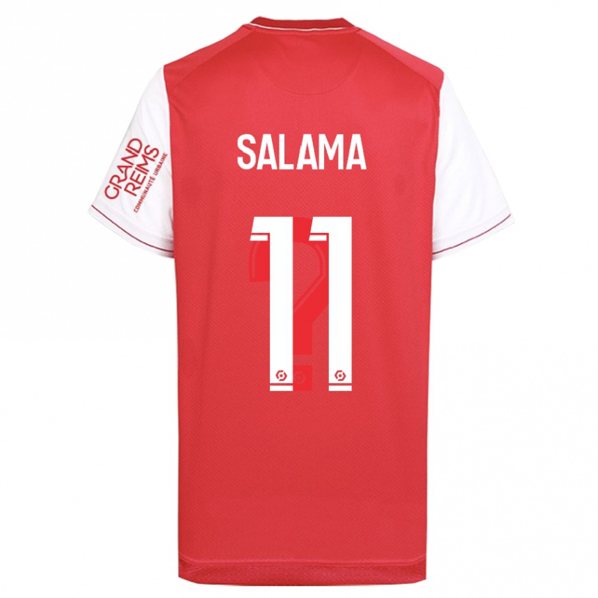 Kinder Fußball Amine Salama #11 Rot Heimtrikot Trikot 2023/24 T-Shirt Luxemburg