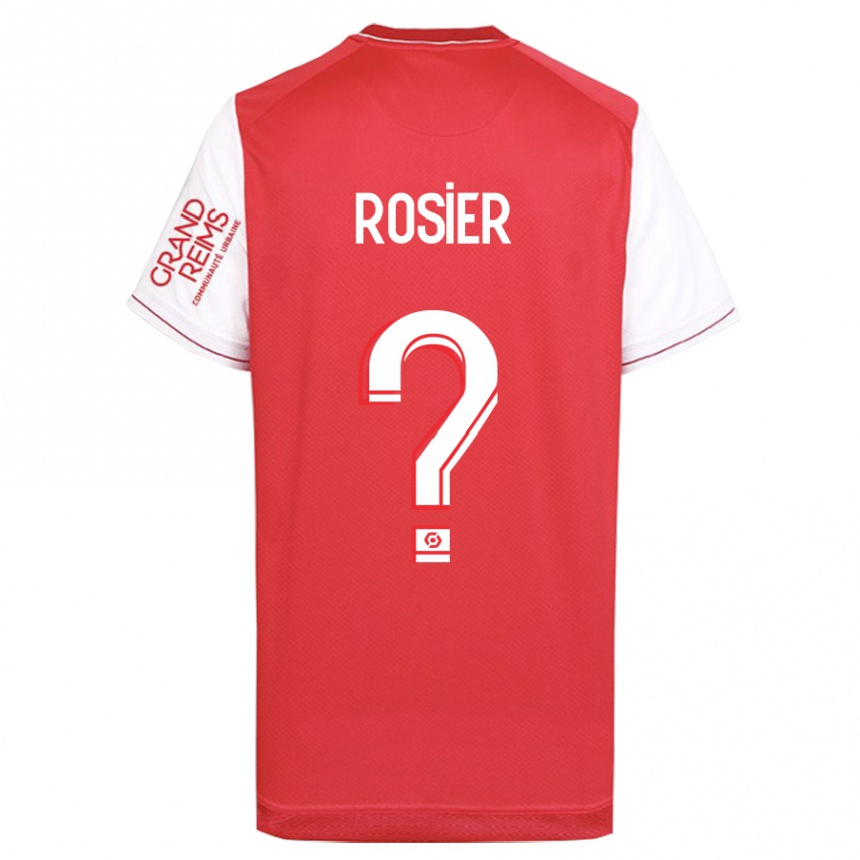 Kinder Fußball Mathys Rosier #0 Rot Heimtrikot Trikot 2023/24 T-Shirt Luxemburg