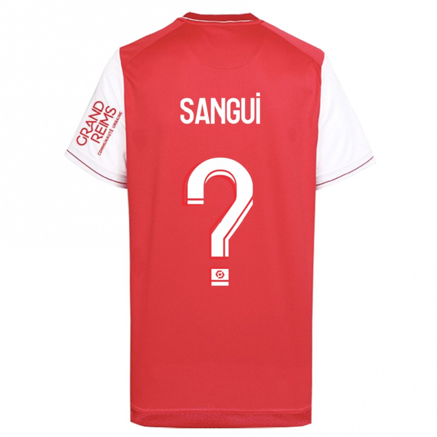 Kinder Fußball Nhoa Sangui #0 Rot Heimtrikot Trikot 2023/24 T-Shirt Luxemburg