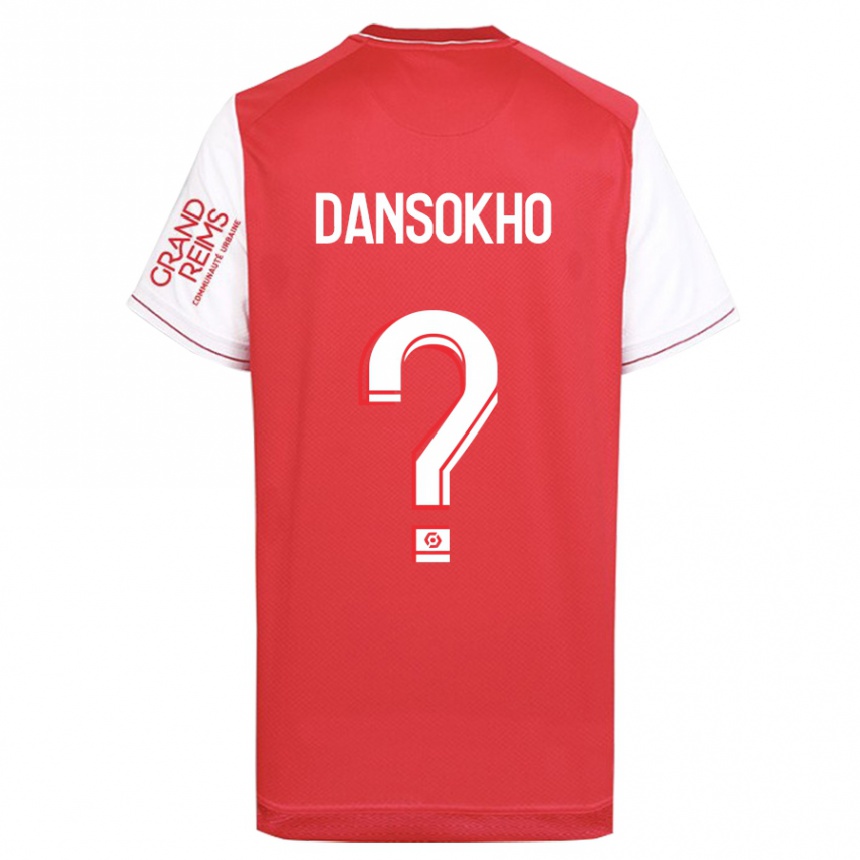 Kinder Fußball Ansoumana Dansokho #0 Rot Heimtrikot Trikot 2023/24 T-Shirt Luxemburg