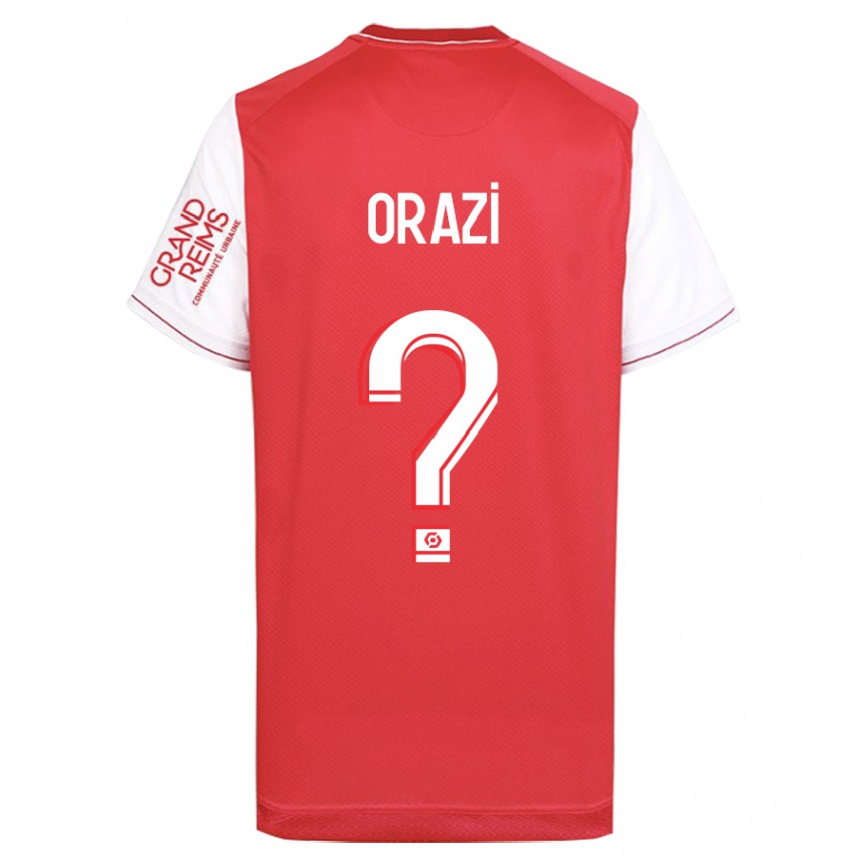 Kinder Fußball Ike Orazi #0 Rot Heimtrikot Trikot 2023/24 T-Shirt Luxemburg
