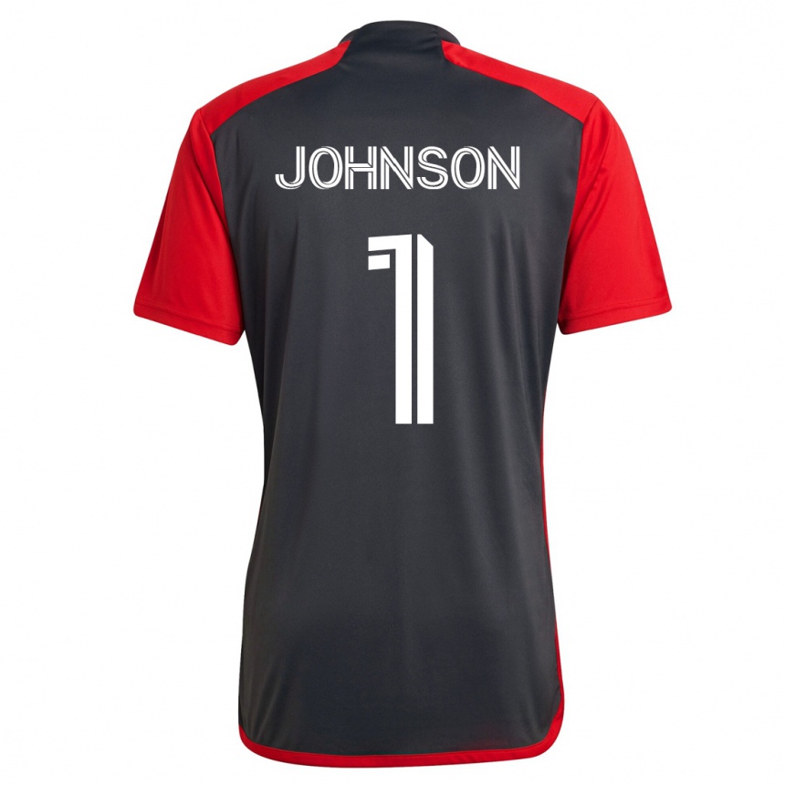 Kinder Fußball Sean Johnson #1 Grau Heimtrikot Trikot 2023/24 T-Shirt Luxemburg