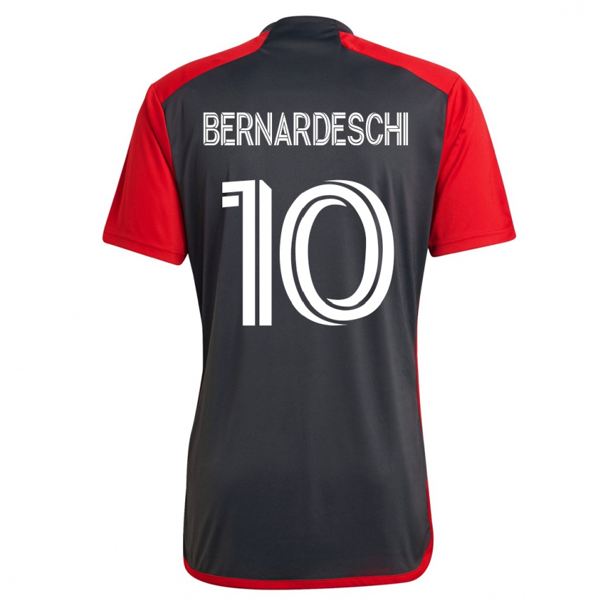 Kinder Fußball Federico Bernardeschi #10 Grau Heimtrikot Trikot 2023/24 T-Shirt Luxemburg
