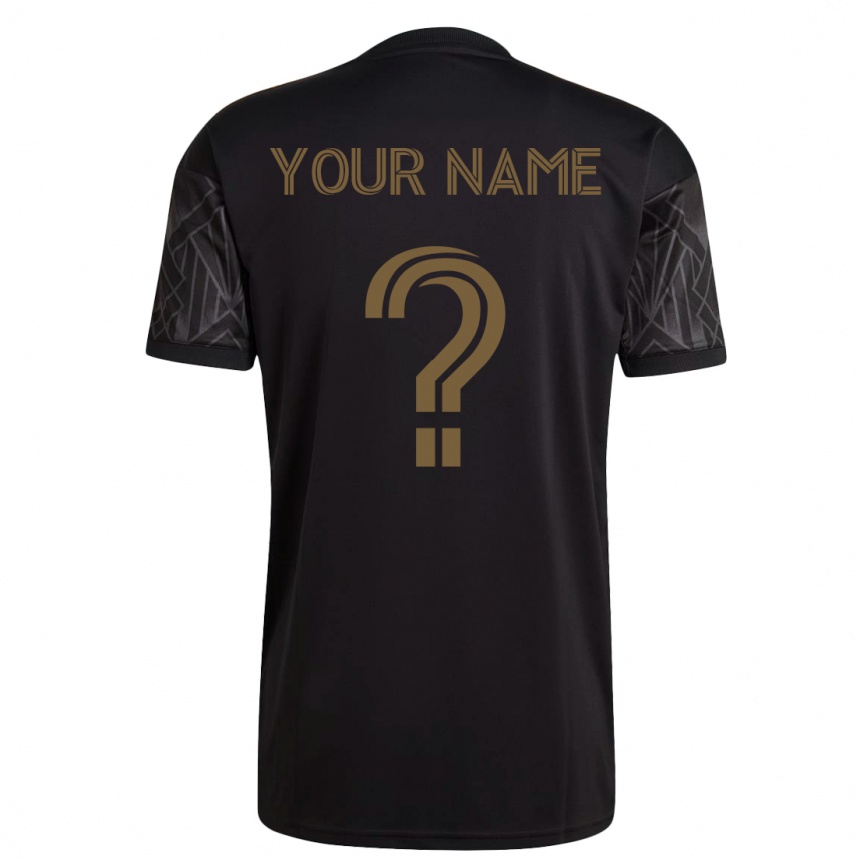 Kinder Fußball Ihren Namen #0 Schwarz Heimtrikot Trikot 2023/24 T-Shirt Luxemburg