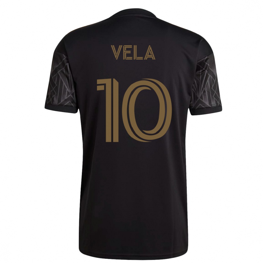Kinder Fußball Carlos Vela #10 Schwarz Heimtrikot Trikot 2023/24 T-Shirt Luxemburg