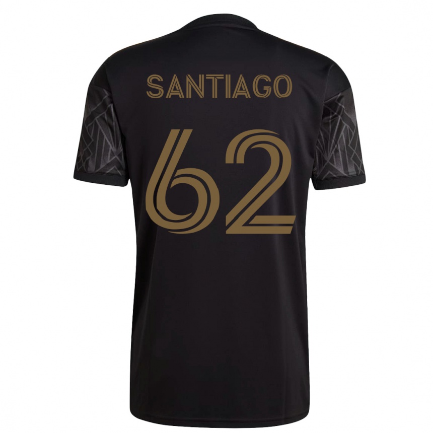 Kinder Fußball Joshua Santiago #62 Schwarz Heimtrikot Trikot 2023/24 T-Shirt Luxemburg
