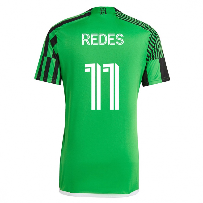 Kinder Fußball Rodney Redes #11 Grün Schwarz Heimtrikot Trikot 2023/24 T-Shirt Luxemburg