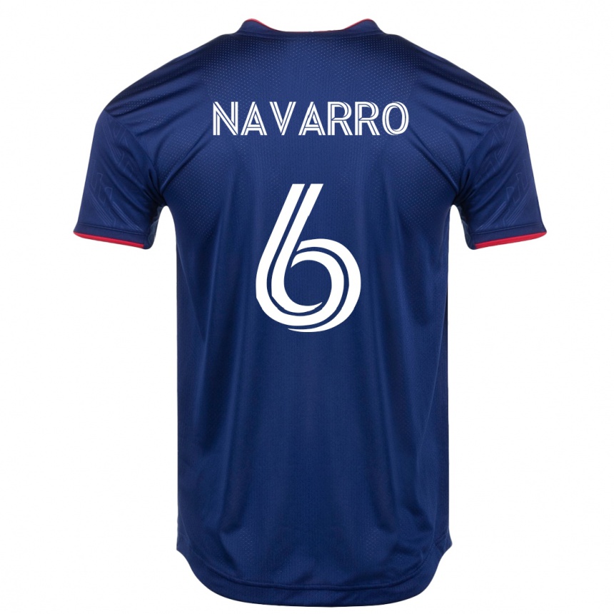 Kinder Fußball Miguel Navarro #6 Marine Heimtrikot Trikot 2023/24 T-Shirt Luxemburg
