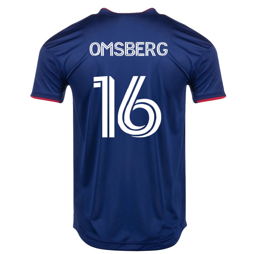 Kinder Fußball Wyatt Omsberg #16 Marine Heimtrikot Trikot 2023/24 T-Shirt Luxemburg