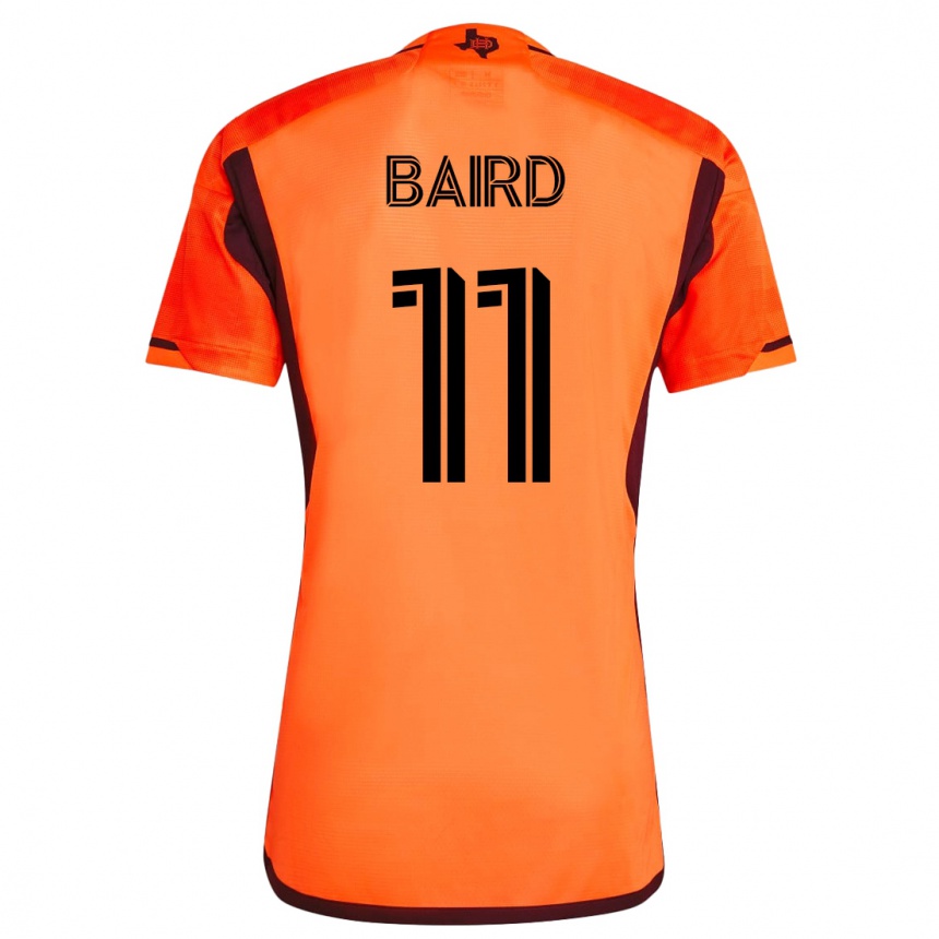 Kinder Fußball Corey Baird #11 Orangefarben Heimtrikot Trikot 2023/24 T-Shirt Luxemburg