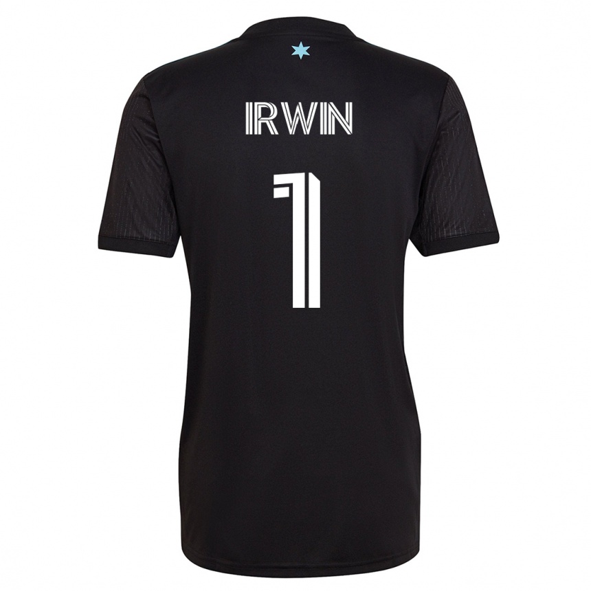 Kinder Fußball Clint Irwin #1 Schwarz Heimtrikot Trikot 2023/24 T-Shirt Luxemburg