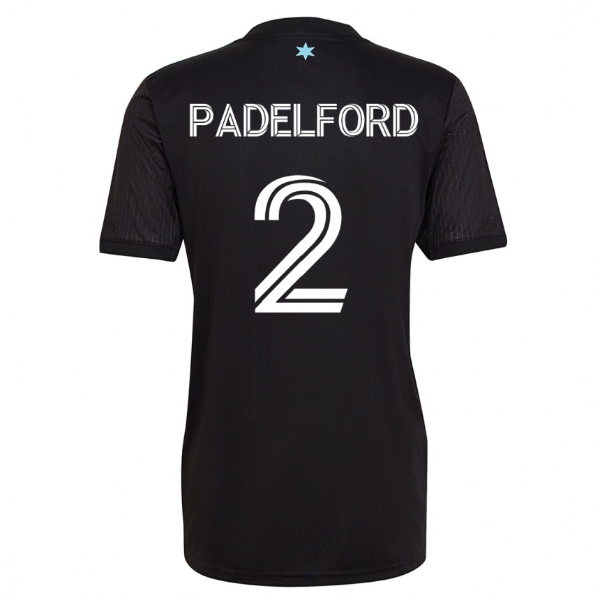 Kinder Fußball Devin Padelford #2 Schwarz Heimtrikot Trikot 2023/24 T-Shirt Luxemburg