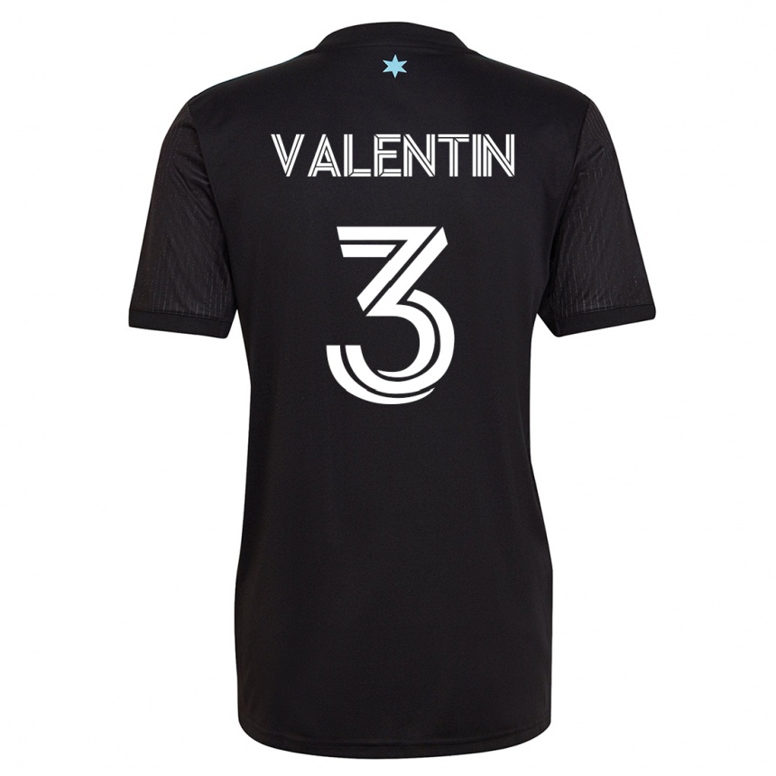 Kinder Fußball Zarek Valentin #3 Schwarz Heimtrikot Trikot 2023/24 T-Shirt Luxemburg
