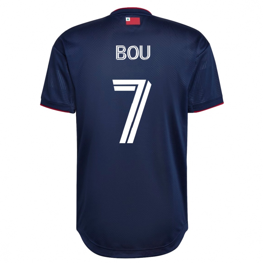 Kinder Fußball Gustavo Bou #7 Marine Heimtrikot Trikot 2023/24 T-Shirt Luxemburg