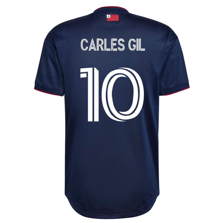 Kinder Fußball Carles Gil #10 Marine Heimtrikot Trikot 2023/24 T-Shirt Luxemburg