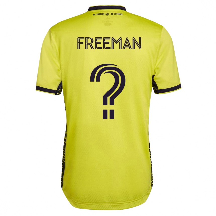 Kinder Fußball Tyler Freeman #0 Gelb Heimtrikot Trikot 2023/24 T-Shirt Luxemburg