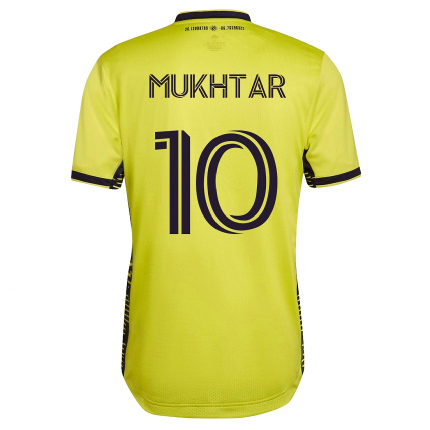 Kinder Fußball Hany Mukhtar #10 Gelb Heimtrikot Trikot 2023/24 T-Shirt Luxemburg
