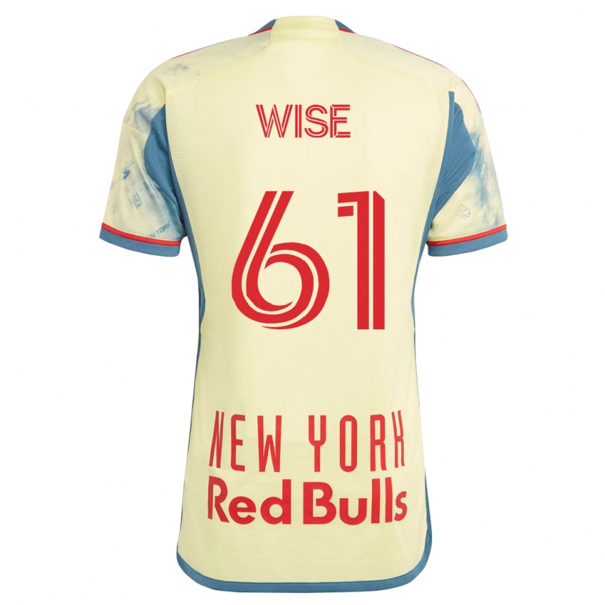 Kinder Fußball Henry Wise #61 Gelb Heimtrikot Trikot 2023/24 T-Shirt Luxemburg
