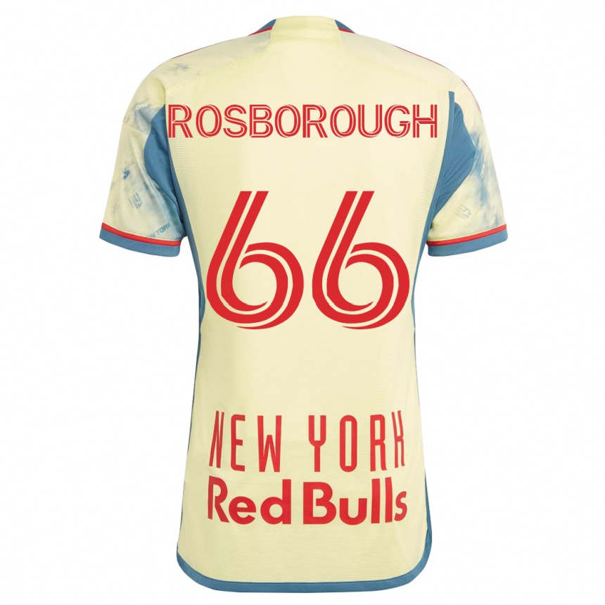 Kinder Fußball Tanner Rosborough #66 Gelb Heimtrikot Trikot 2023/24 T-Shirt Luxemburg