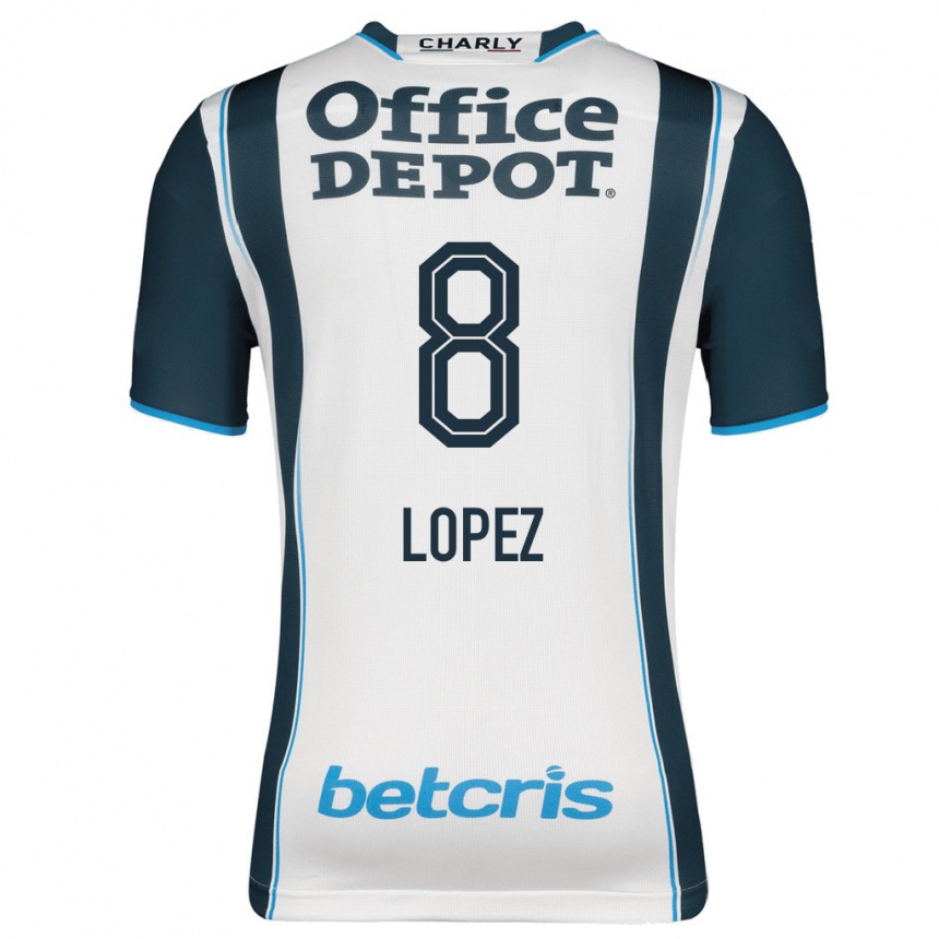 Kinder Fußball Javier Eduardo López #8 Marine Heimtrikot Trikot 2023/24 T-Shirt Luxemburg