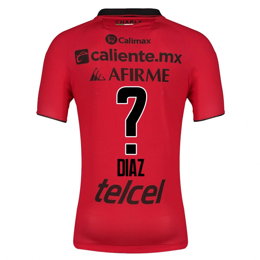 Kinder Fußball Benny Díaz #0 Rot Heimtrikot Trikot 2023/24 T-Shirt Luxemburg