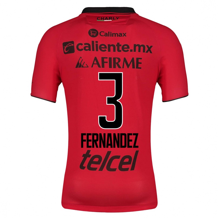 Kinder Fußball Rafael Fernández #3 Rot Heimtrikot Trikot 2023/24 T-Shirt Luxemburg