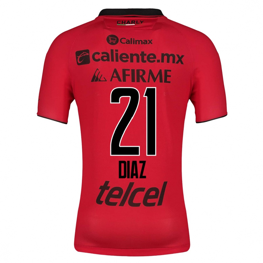 Kinder Fußball Ricardo Díaz #21 Rot Heimtrikot Trikot 2023/24 T-Shirt Luxemburg