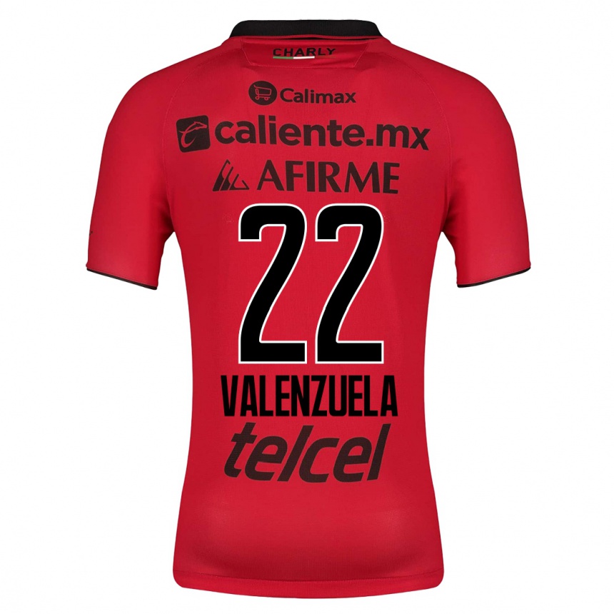 Kinder Fußball Carlos Valenzuela #22 Rot Heimtrikot Trikot 2023/24 T-Shirt Luxemburg