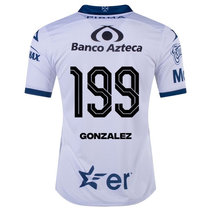 Kinder Fußball Samuel González #199 Weiß Heimtrikot Trikot 2023/24 T-Shirt Luxemburg