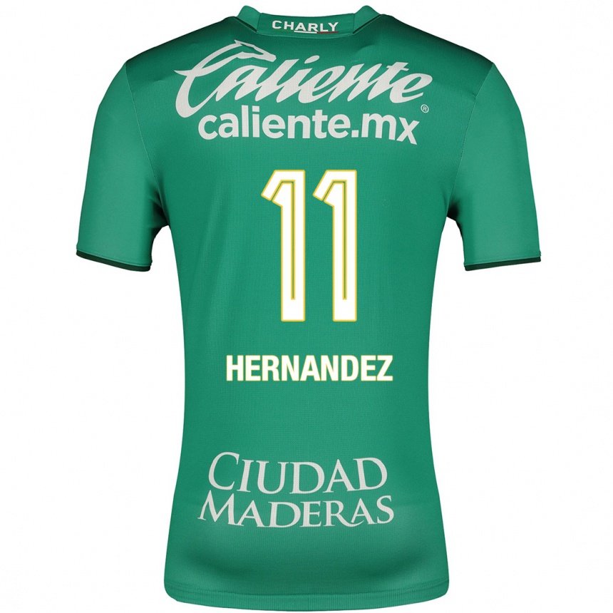Kinder Fußball Elías Hernández #11 Grün Heimtrikot Trikot 2023/24 T-Shirt Luxemburg
